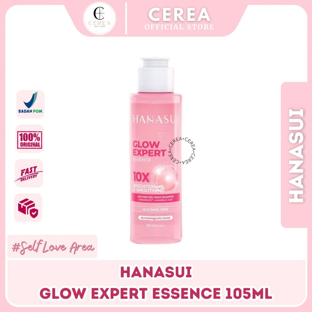 [BPOM] Hanasui Glow Expert Toner Essence Mencerahkan Brightening Flek Hitam Menghaluskan Niacinamide