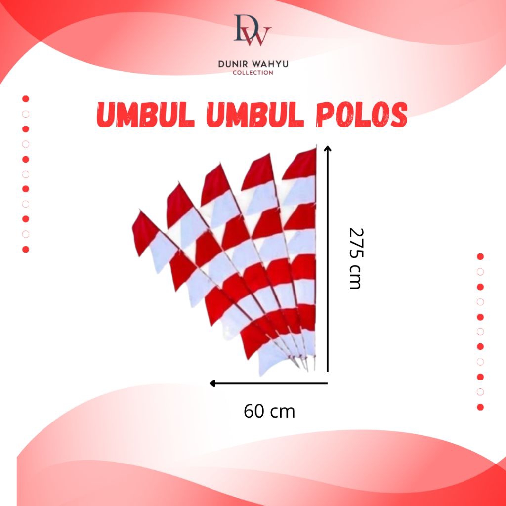 UMBUL UMBUL POLOS MERAH PUTIH