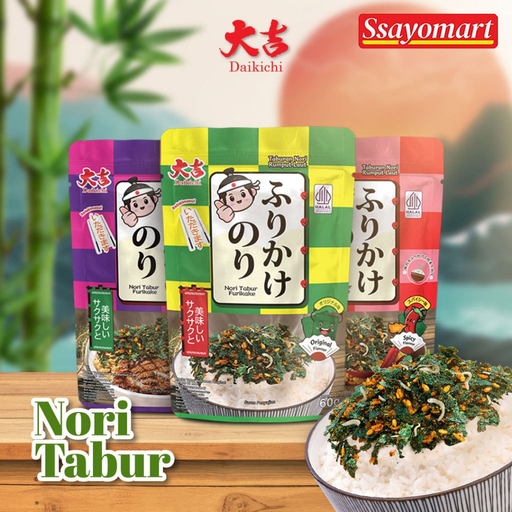 

Nori Tabur Furikake Rumput Laut Panggang Campuran Ikan Teri 60g