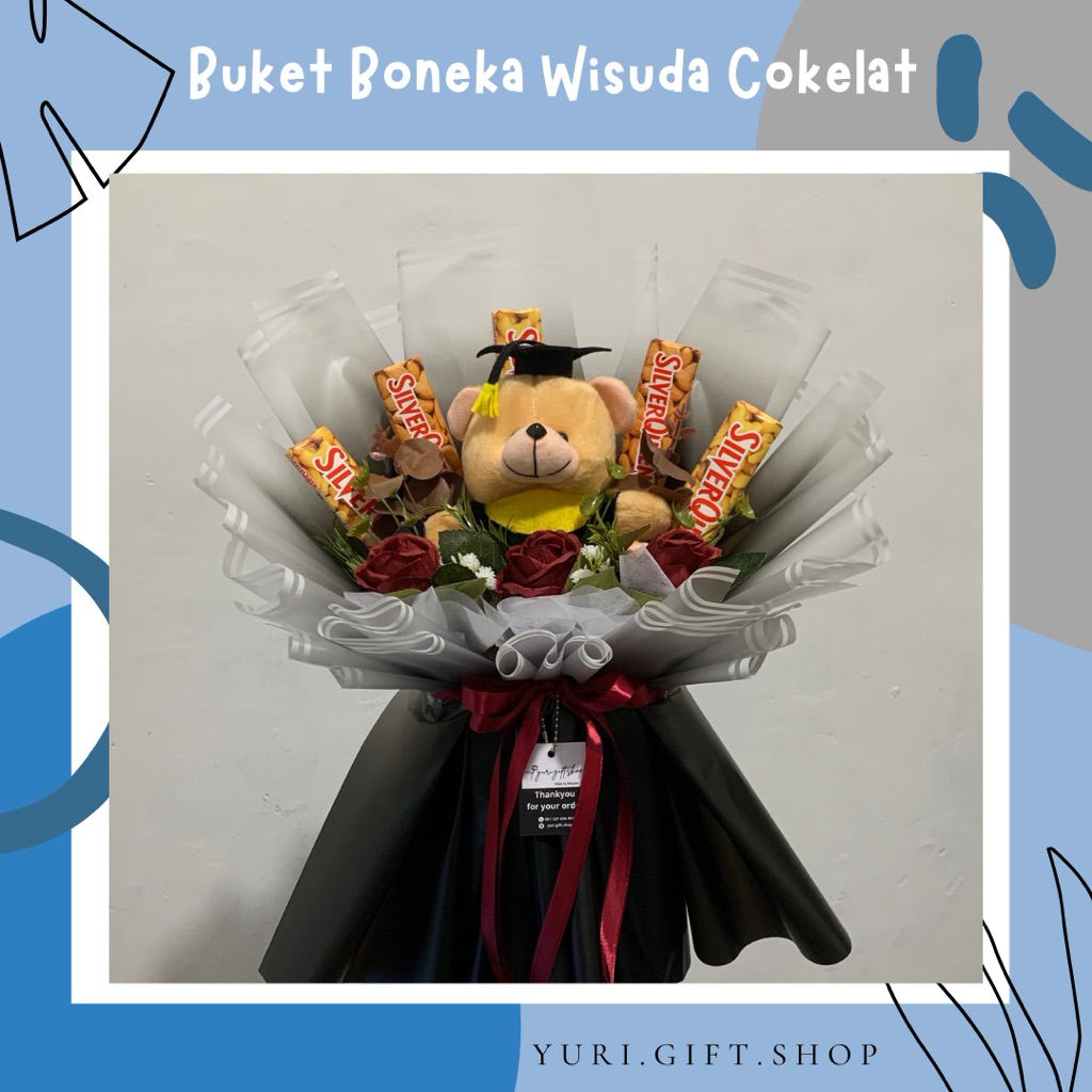 

Buket Boneka Wisuda | Buket Coklat | Buket Cokelat silverqueen | Buket Wisuda
