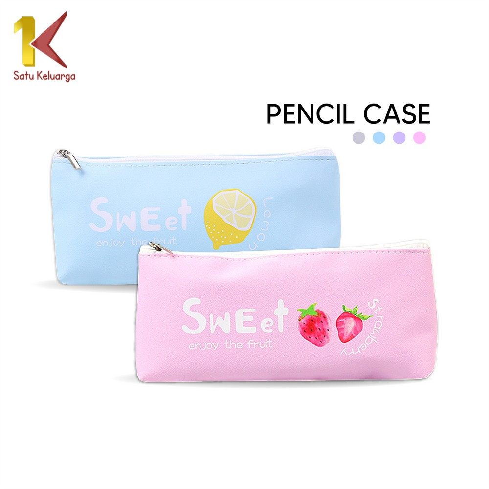 

EC Satu Keluarga Tempat Pensil Buah Sweet Simple A51 Pencil Case Fruit Tempat Penyimpanan Pulpen Alat Tulis Perlengkapan Sekolah Lucu