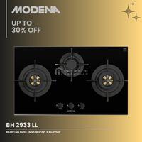 Kompor Tanam Modena 3 Tungku BH 2933 LL / Modena BH 2933 LL (90 cm)