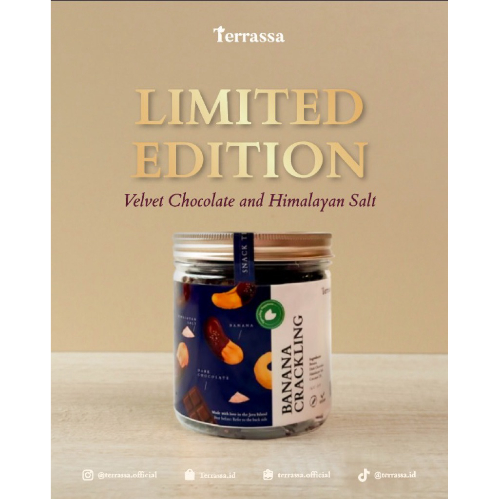 

Terrassa Banana Crackling – Velvet Chocolate & Himalayan Salt (Limited Edition | Pre-Order)