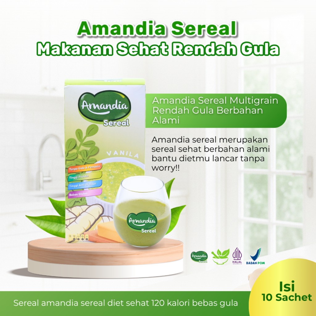 

Amandia Sereal Makanan Sehat Rendah Gula Aman untuk diabetesi & Bantu Sukseskan Diet sehatmu