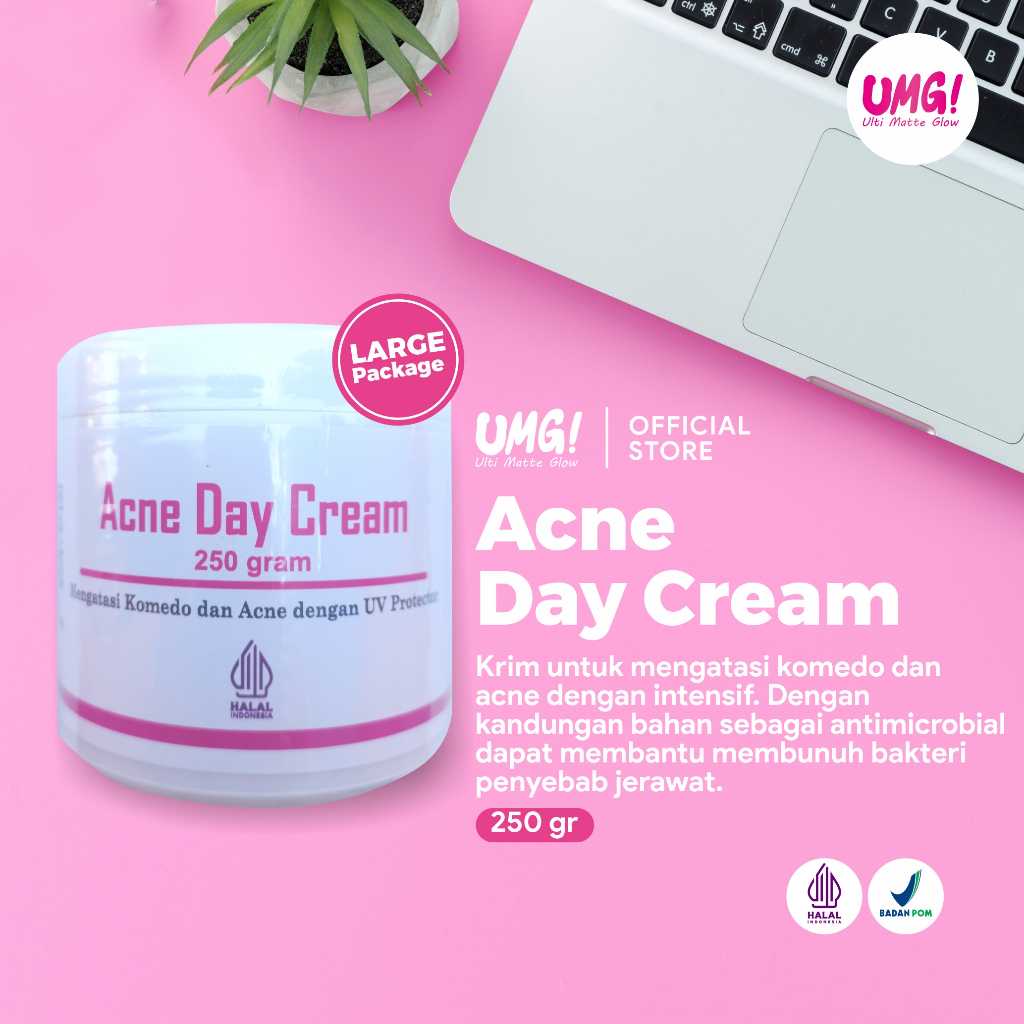 UMG Ulti Matte Glow (250GRAM) day cream acne (for acne skin)