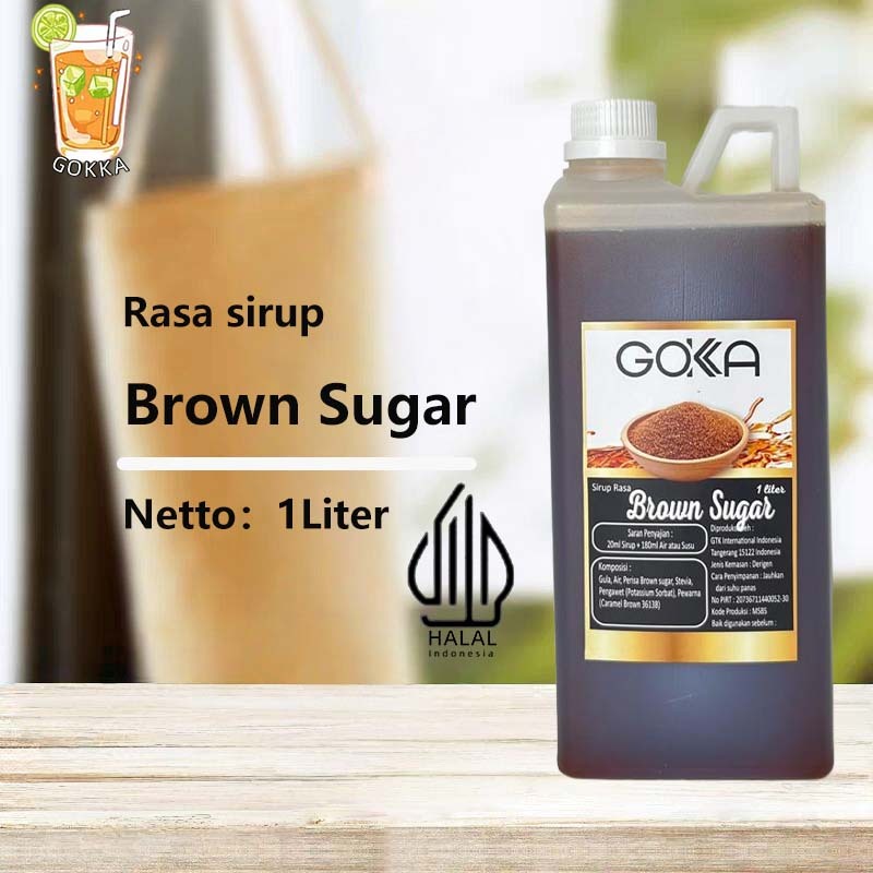 

GОKKA Syrup / Brown Sugar Flavoured Sirup / Sirup Brown Sugar 1L International Halal