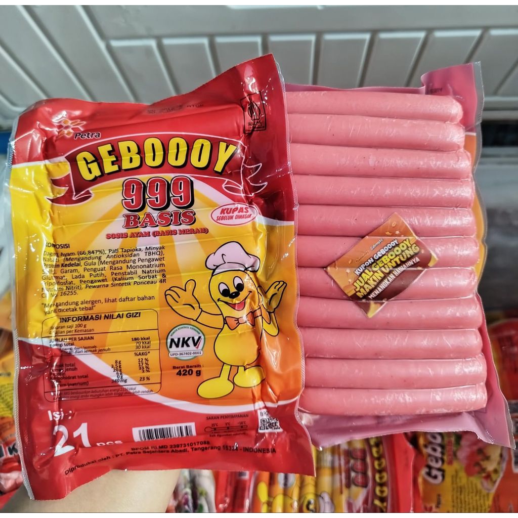 

Sosis Ayam Geboyku Basis 999 Merah