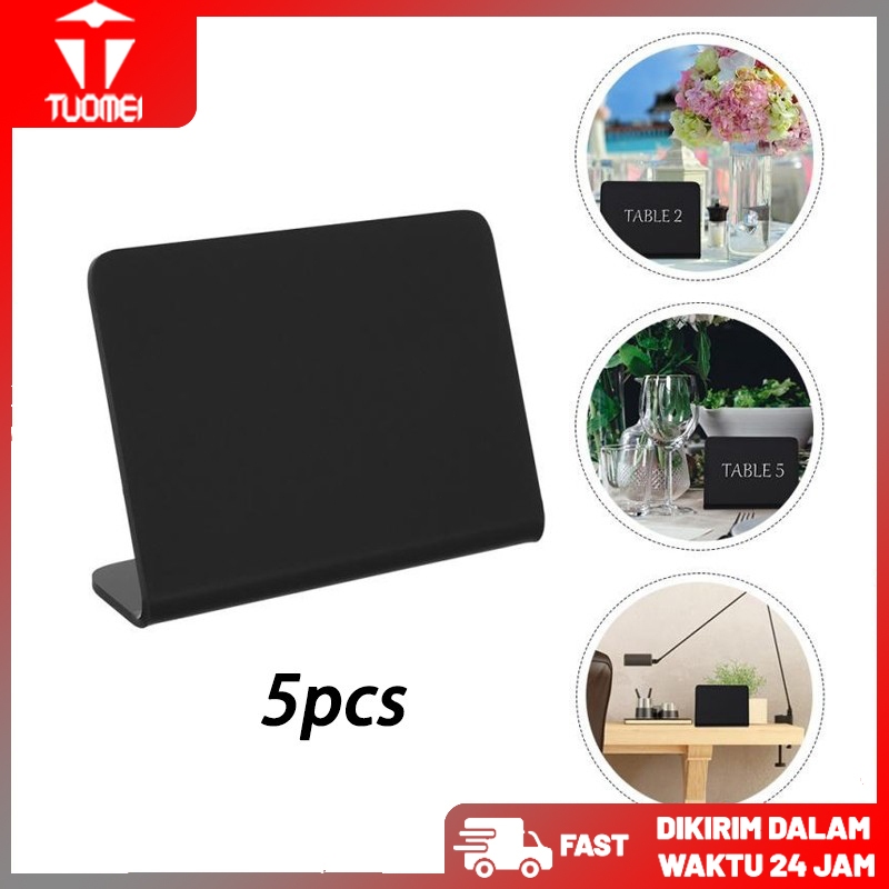 

5PCS Letter Board Papan Mini Chalkboard /Papan Tulis Menu Kecil Stand Papan/ Papan Reserved