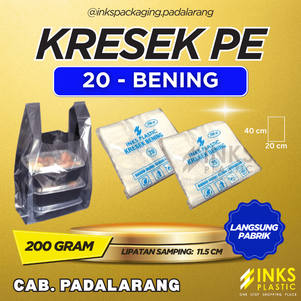 KRESEK PE 20 BENING TEBAL