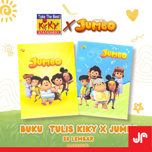 

KIKY X JUMBO EDISI SPESIAL BUKU TULIS 38 & 56 LEMBAR / BUKU TULIS UKURAN KWARTO/ BUKU TULIS UKURAN KECIL MOTIF ANAK LUCU