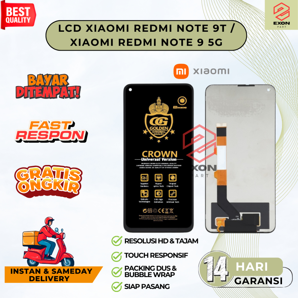 LCD REDMI NOTE 9T / NOTE 9 5G / XIAOMI REDMI NOTE 9T / XIAOMI REDMI NOTE 9 5G FULLSET COMPLETE