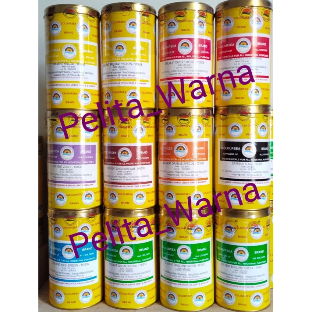 

DIJAMIN ORI !!! Pewarna larut minyak bermacam-macam warna @250gr merek coloursea