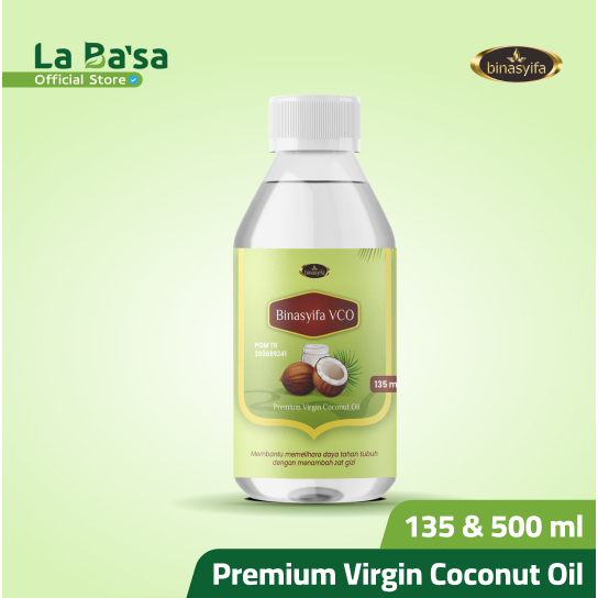 Minyak VCO Isi 135 & 500 ml - Minyak Kelapa Premium - Menjaga Kesehatan Tubuh Original BPOM