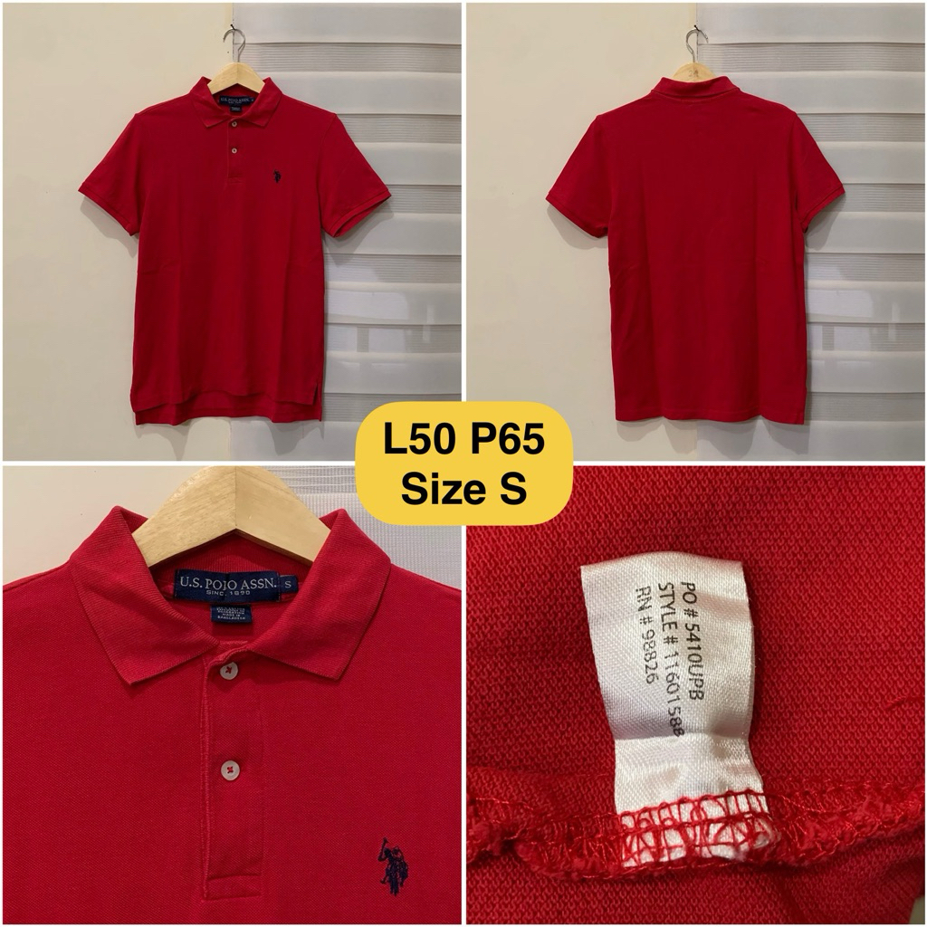Poloshirt USPA US Polo Assn Merah Original