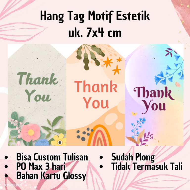 

Hang Tag GLOSSY Terima Kasih/ Thank You