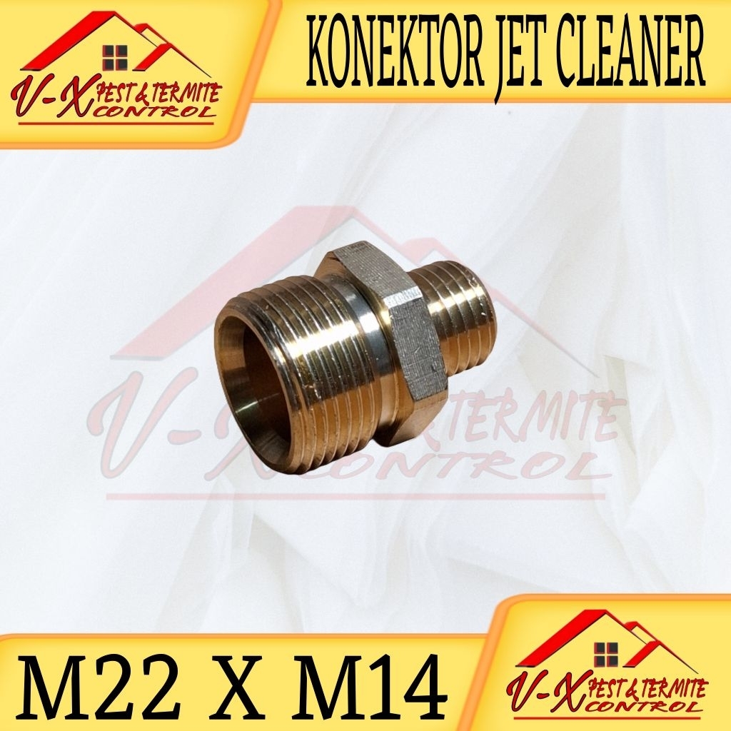 Konektor Jet cleaner M22 ke M14