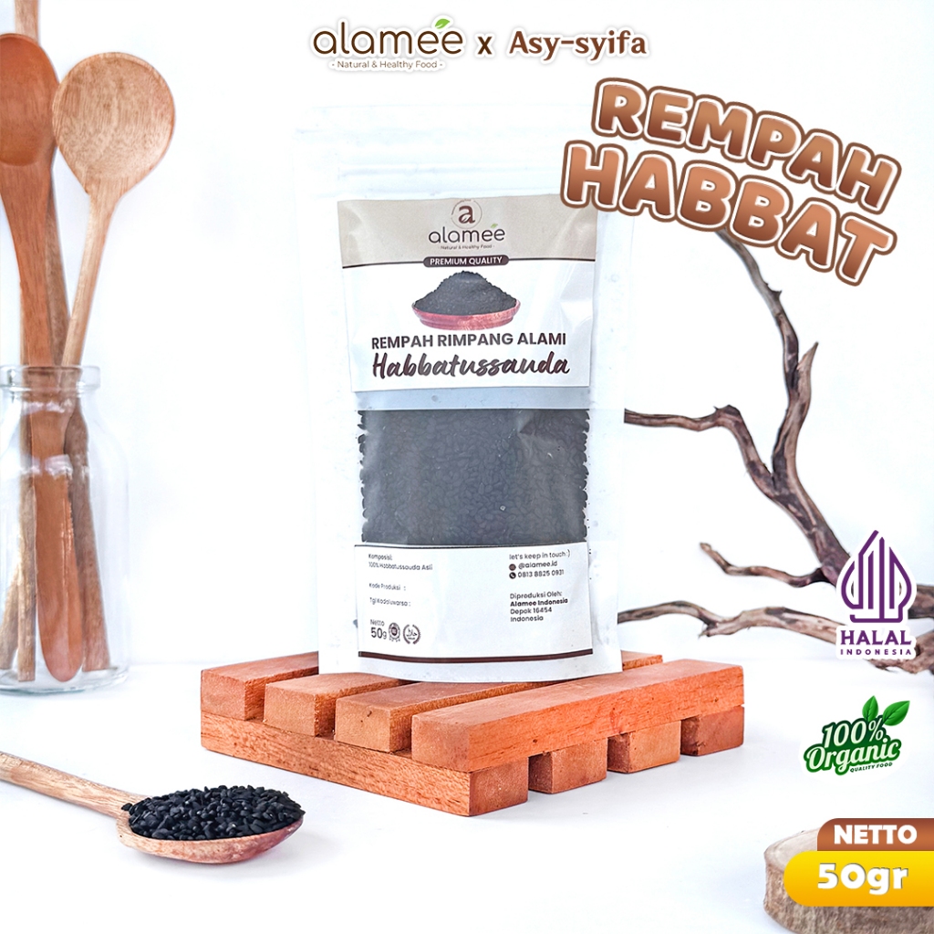 

Rempah Hitam Habbatussauda Black Cumin Speed Habbasauda Jinten Organik Alami Siap Saji 50g