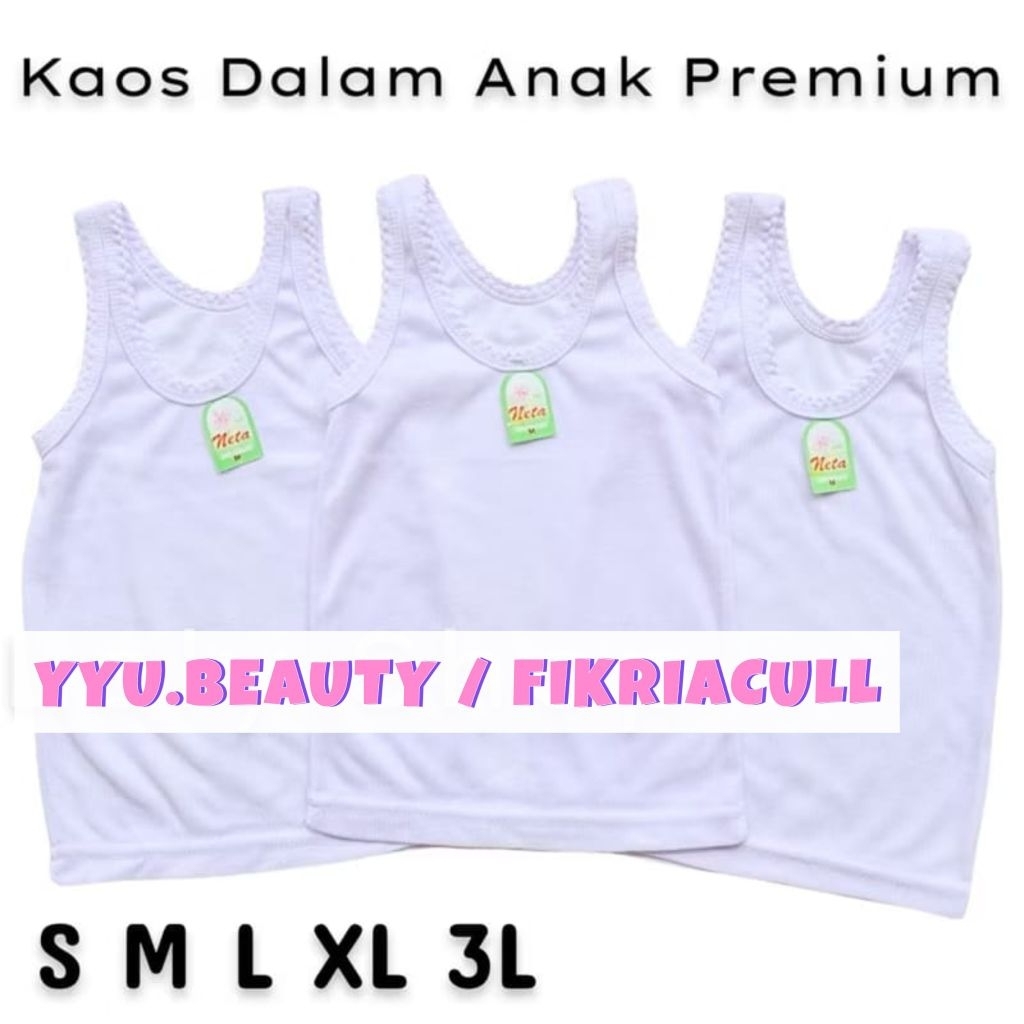 ❤️YB❤️ KAOS Dalam Anak PREMIUM / Singlet Anak MURAH