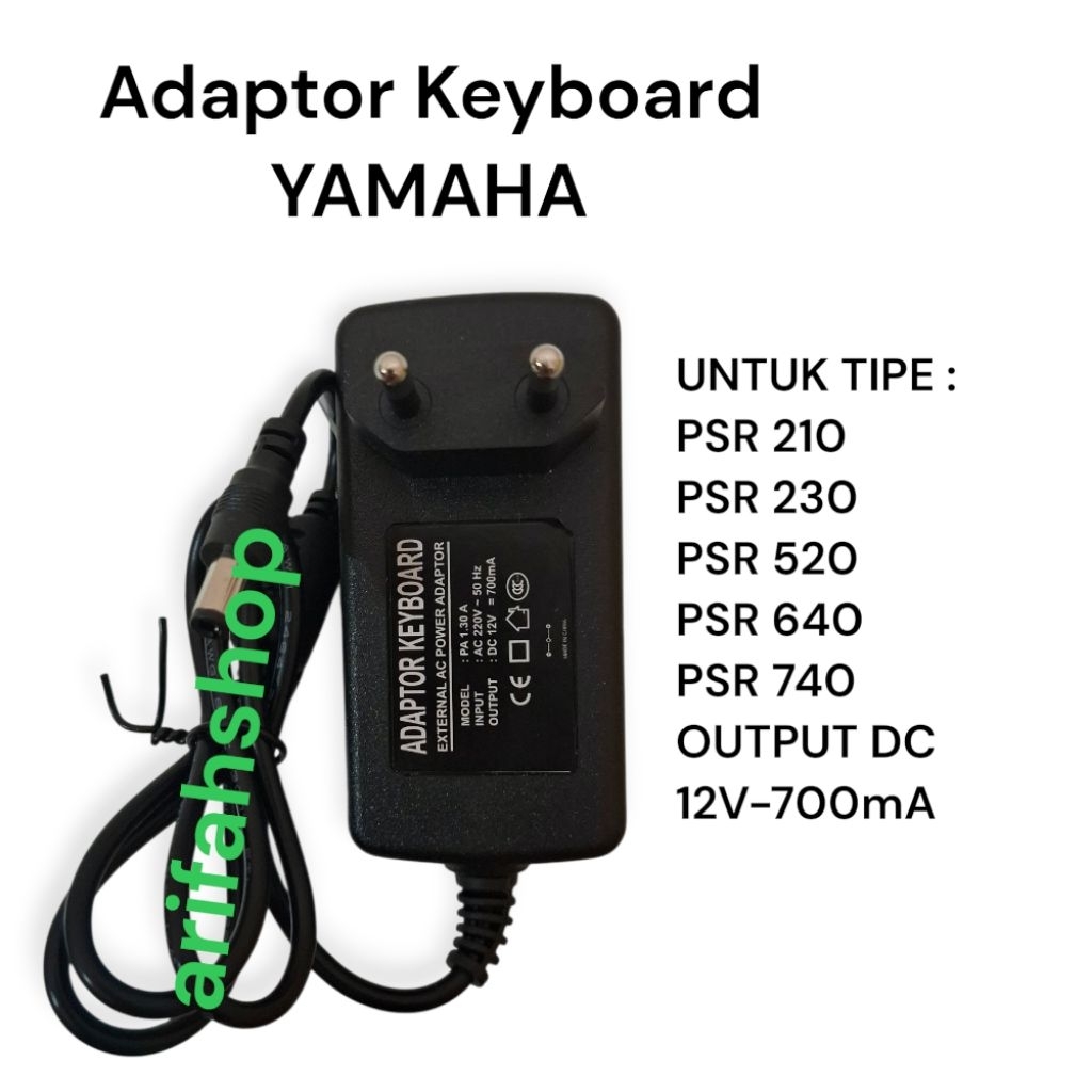 Adaptor Keyboard YAMAHA PSR 210 PSR 230 PSR 520 PSR 640 PSR 740 kualitas bagus.