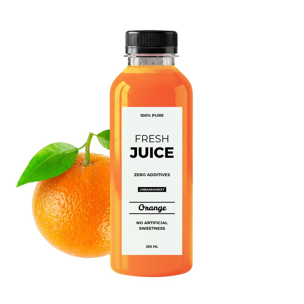 

Jus Jeruk Cold Pressed 250 ml – 100% Buah Asli, Murni Tanpa Gula Tambahan