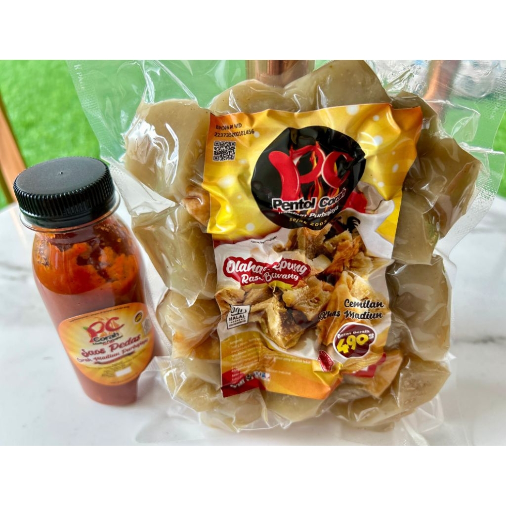 

[bundling] Pentol Corah Madiun Purbajaya kemasan 490gr + saos pedas PC 100gr