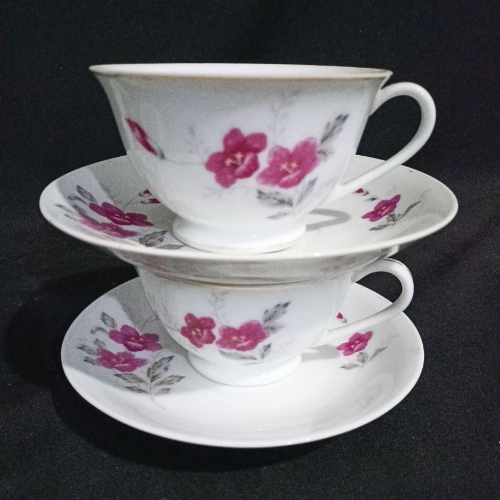 CANGKIR TEH JADUL MOTIF BUNGA (2)