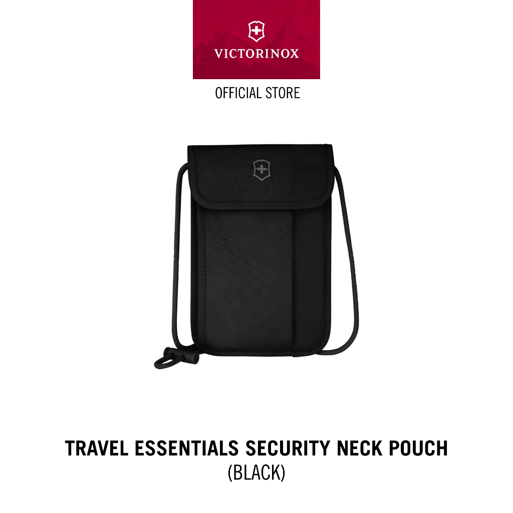 Victorinox Travel Essentials, Tas Selempang dengan Pengait, Hitam