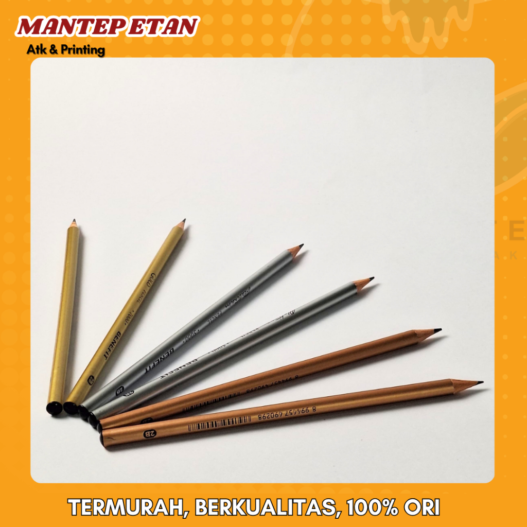 

PENSIL BENEFIT 2B P-7000 P-4000 P-5000 GOLD PLATINUM BRONZE (1 LUSIN)