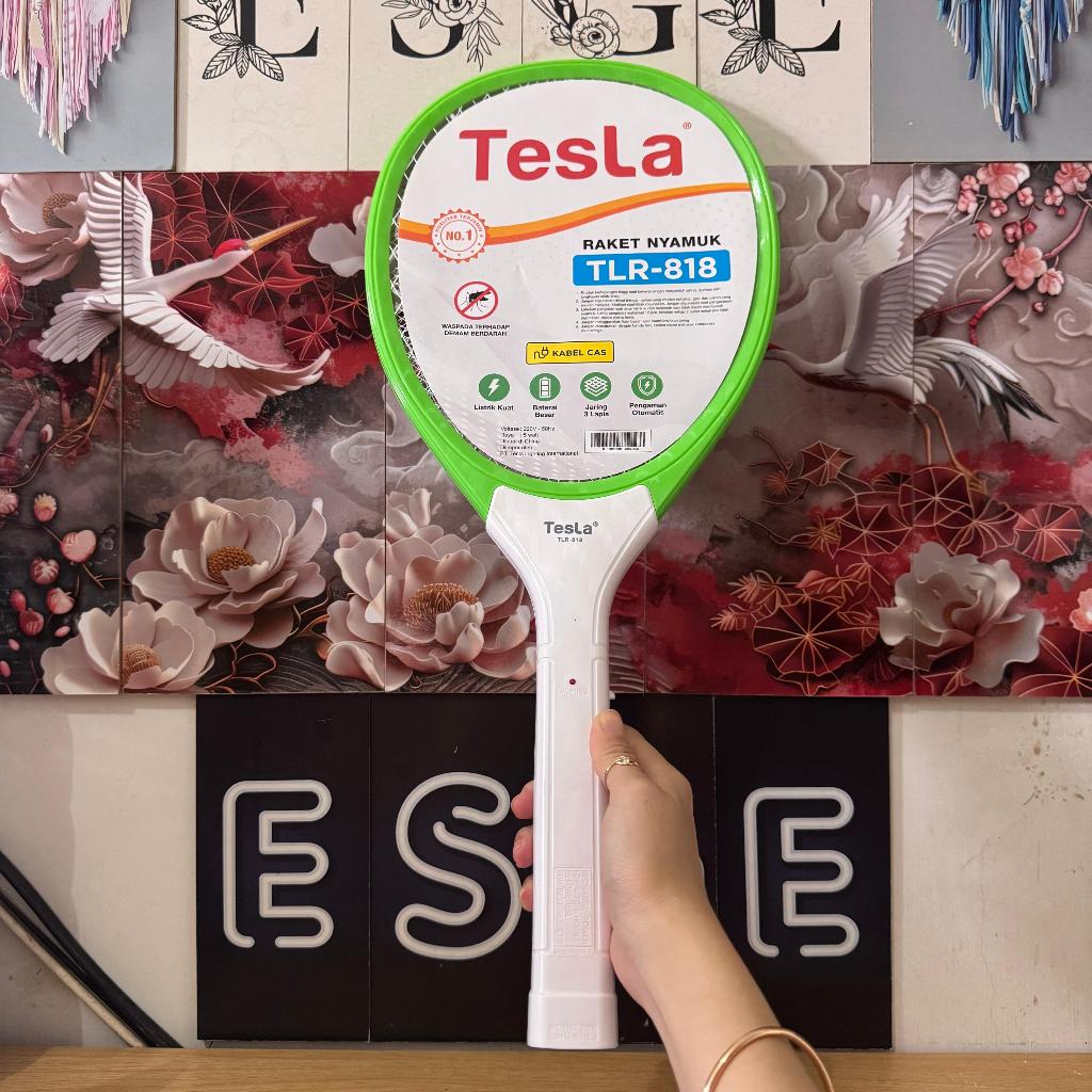 ORIGINAL RAKET NYAMUK CAS ULANG TLR-818 RAKET LISTRIK NYAMUK LISTRIK KUAT BATERAI BESAR JARING 3 LAP