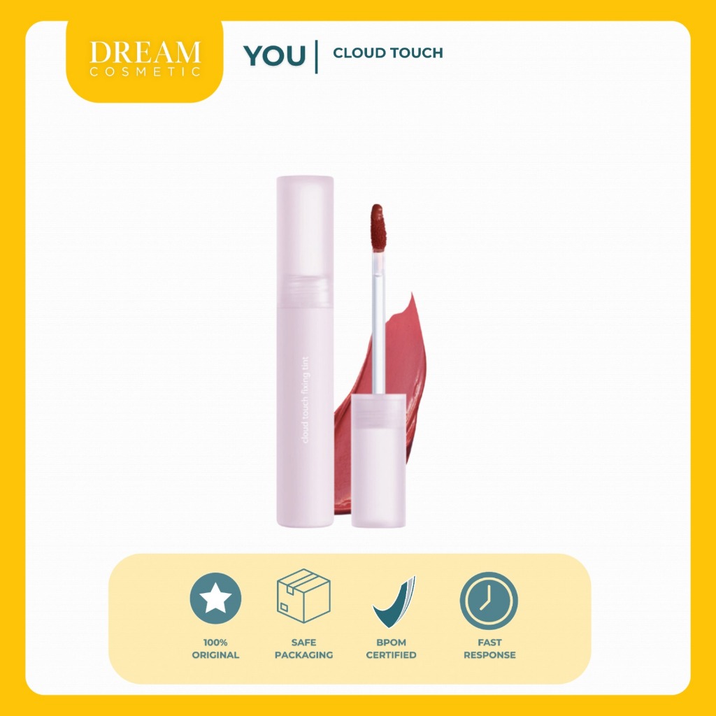 YOU CLOUD TOUCH R646 ROSE BLOOM | LIP TINT SOFT VELVET FINISH | LIPSTIK MELEMBABKAN DAN TAHAN LAMA -