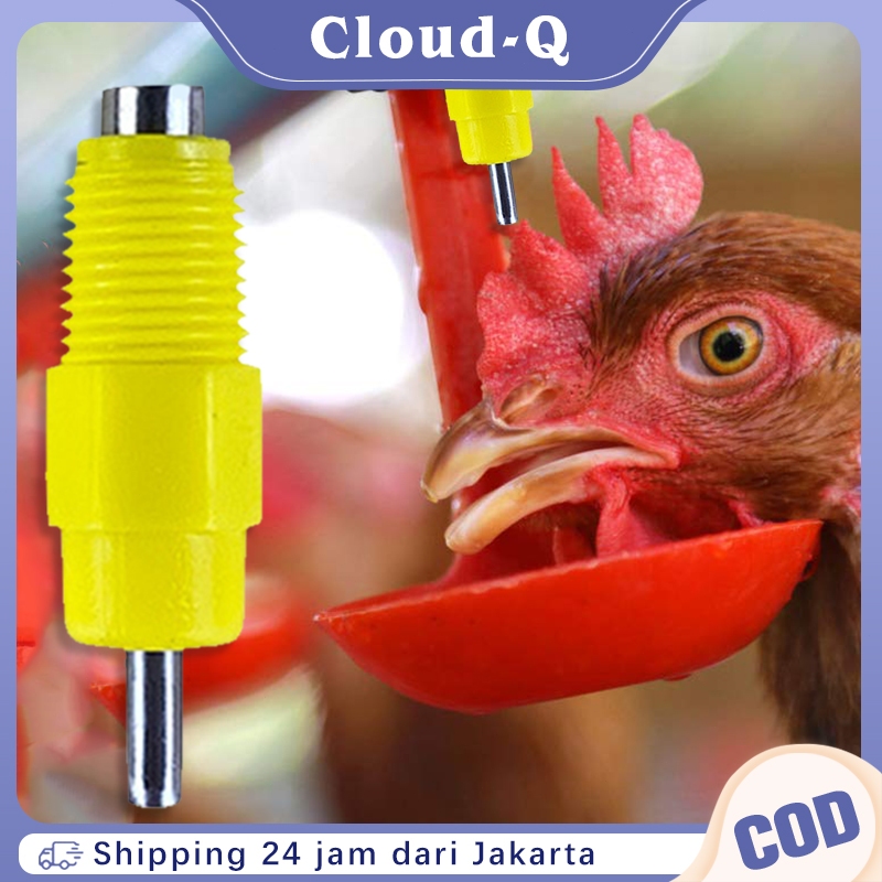Isi 20 Aksesoris Alat Minum Ayam Nipel Pipa Kotak Niple Drinker Ayam