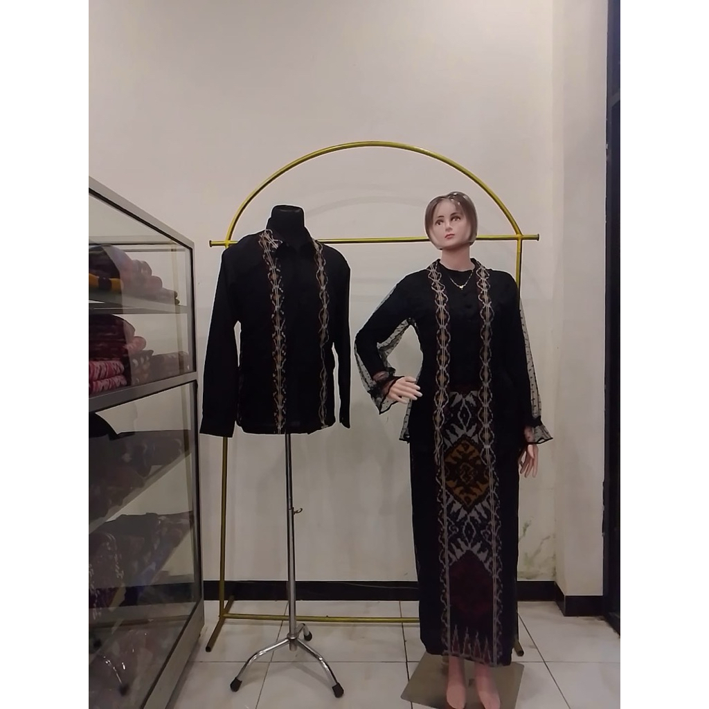 couplean Tenun kombinasi brokat