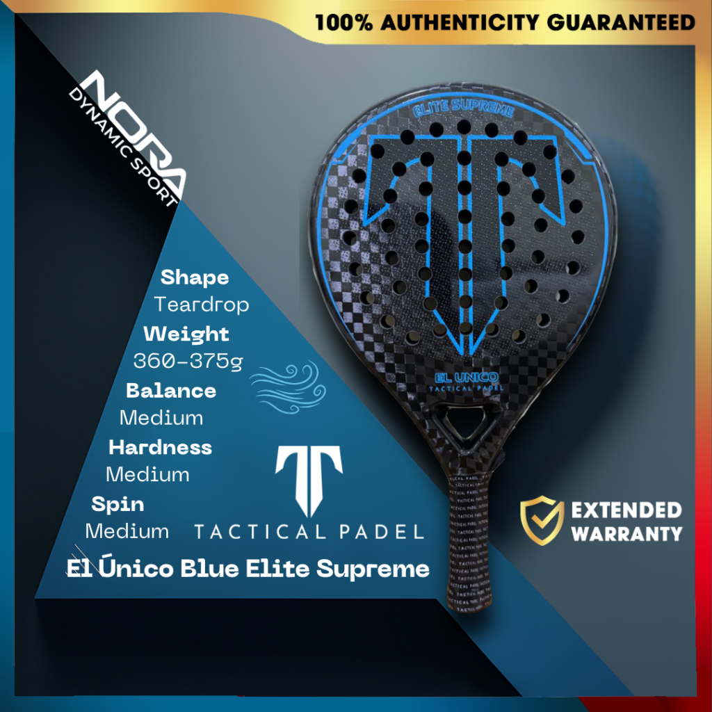Tactical El Único Blue Elite Supreme Raket Padel 