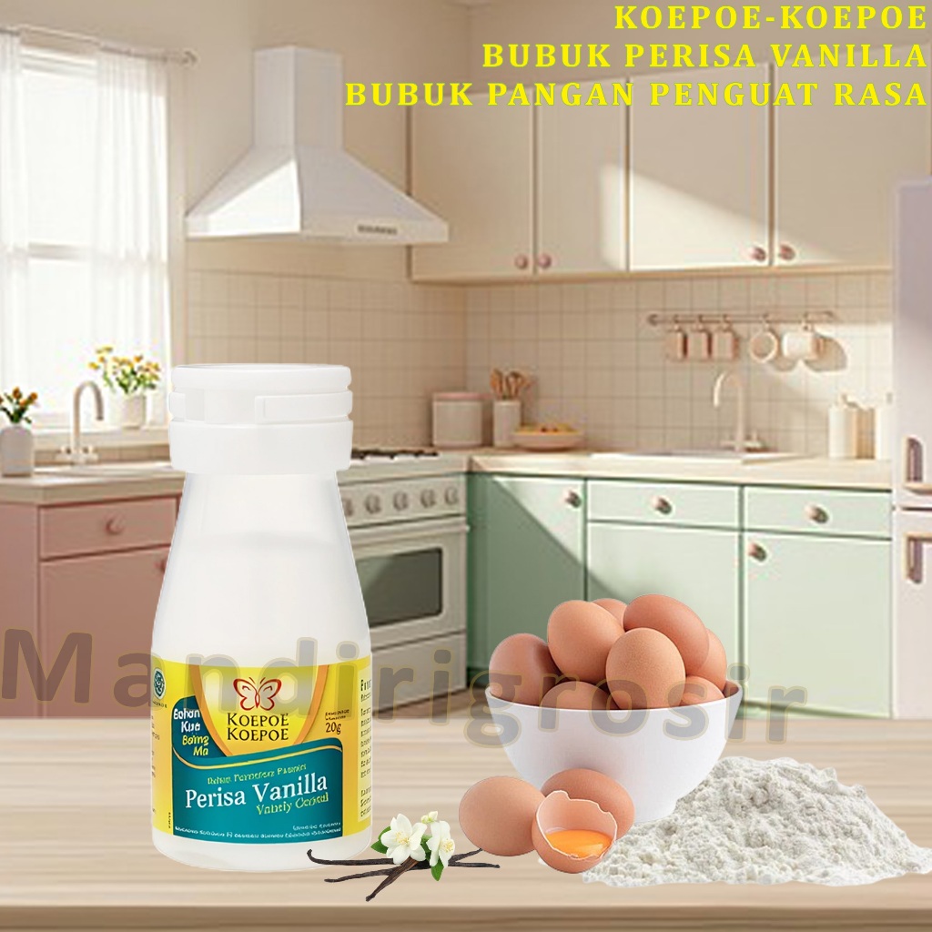 

Bubuk Perisa Vanilla * Koepoe-Koepoe * Bubuk Perisa Pangan Penguat Rasa * 20gr