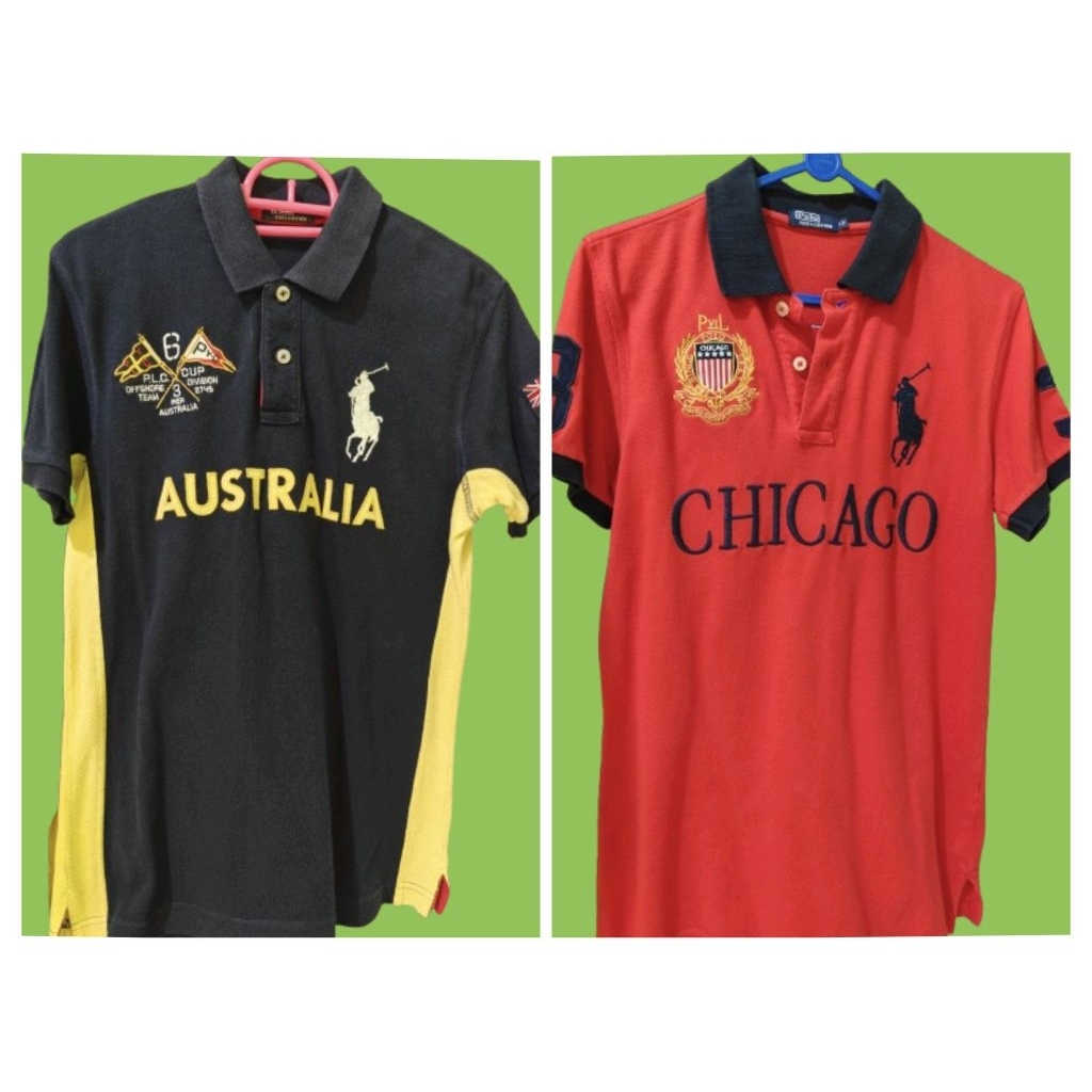 KAOS POLO MERAH HITAM