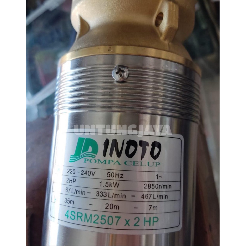 POMPA SUBMERSIBLE INOTO 4 SRM 2507 kabel 25meter 2 HP // POMPA CELUP INOTO 4SRM2507 Kabel 25 meter 2