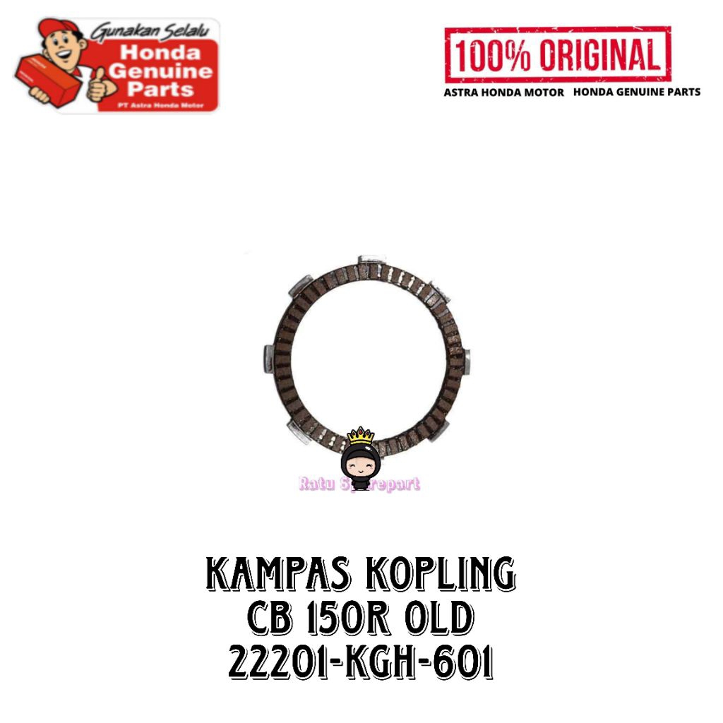 Kampas Kopling (Disk Clutch) CB 150R Old Original - 22201KGH601 - Kampas Kopling CB 150R Old - Kampa