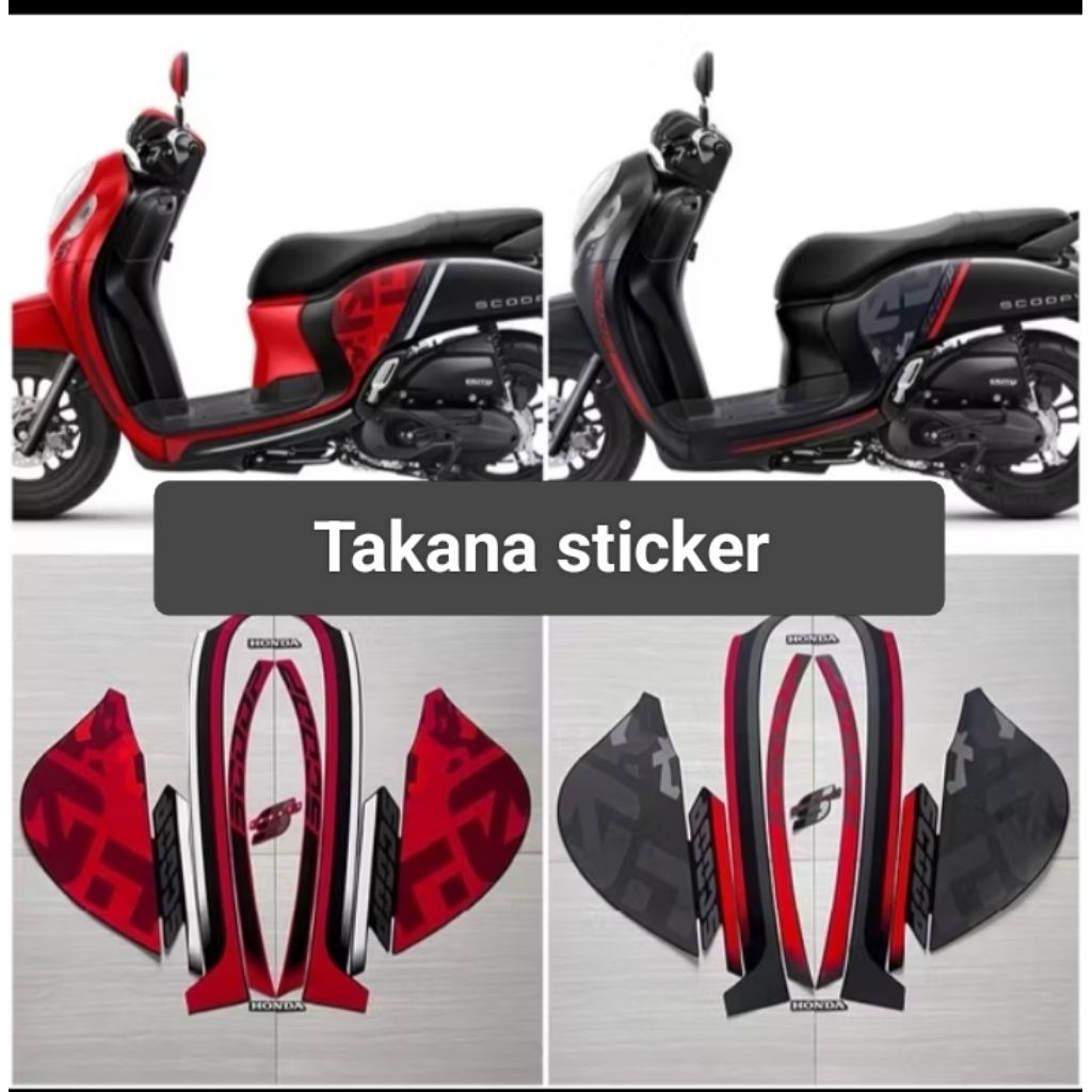 list body set Scoopy sporty 2021