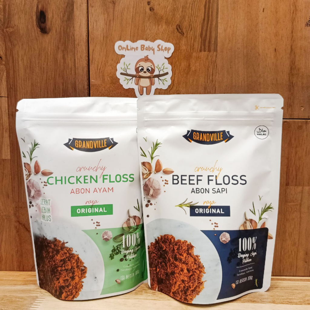 

GRANDVILLE Abon 100gr Anak MPASI | Ayam Sapi Ikan Non MSG