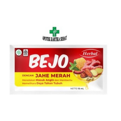 

BEJO JAHE MERAH SACHET 15ML - OBAT MASUK ANGIN / BEJO