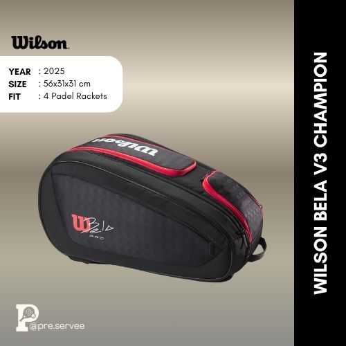 PRELOVED Tas Raket Padel Wilson Bela V3 Champion Padelbag