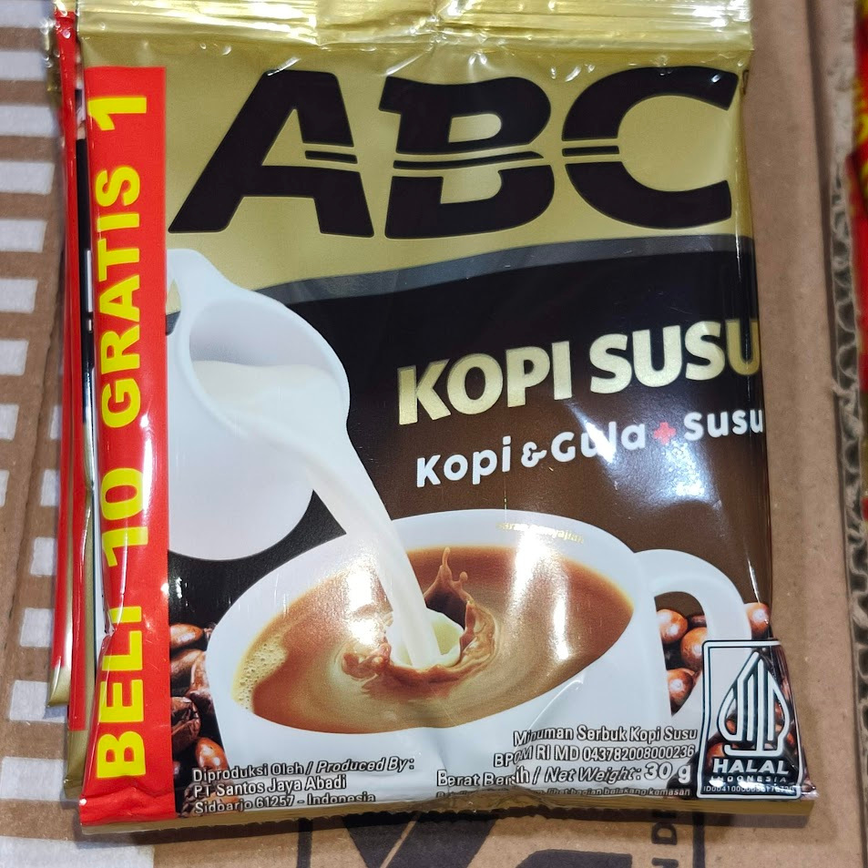 

ABC Kopi Susu 10+1 sachet Promo beli 10 gratis 1