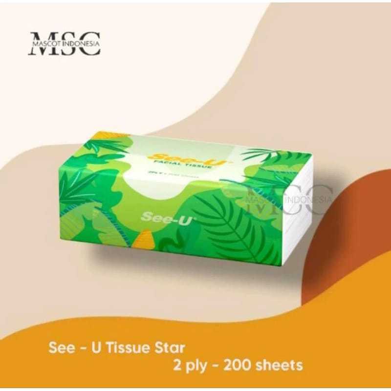 Tissue Facial | Tissue See U | Tissue Muka | Tissue Meja | Tissue Travel Tissue See U Star 200 sheet
