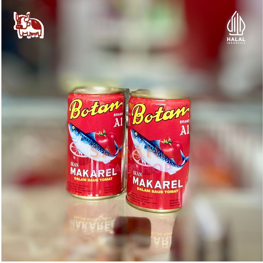 

BOTAN Makarel 155 g – Makarel Kaleng Saus Tomat Bergizi (Omega‑3, Kalsium & Protein)