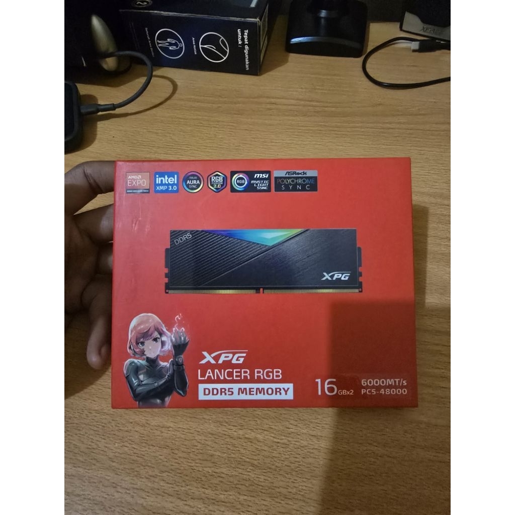 ADATA XPG LANCER RGB DDR5 32GB (2x16GB) 6000Mhz CL30 BLACK #RAM #MEMORY #SECOND #2ND