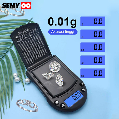SEMYOO CHQ Timbangan Emas Pocket Digital/Timbangan Perhiasan Digital Mini Elektronik/timbangan Emas 