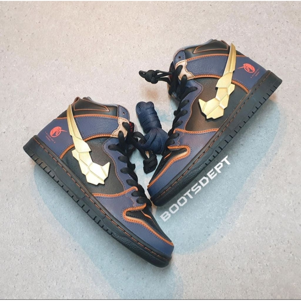 SB Dunk High Pro Gundam Banshee Norn Project Unicorn - Navy (100% Authentic)