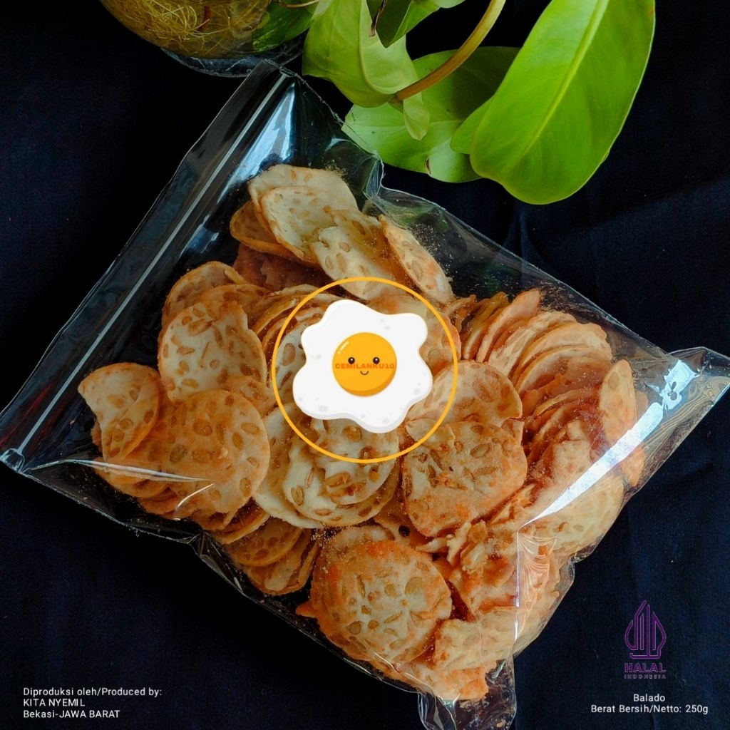

250g Keripik tempe sagu Keripik tempe putih Keripik tempe tapioka Makanan ringan Murah Enak Gurih