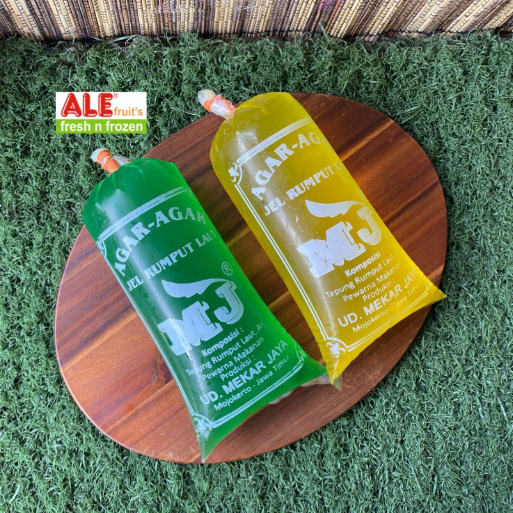 

Jelly mutiara warna hijau dan merah, jelly mutiara