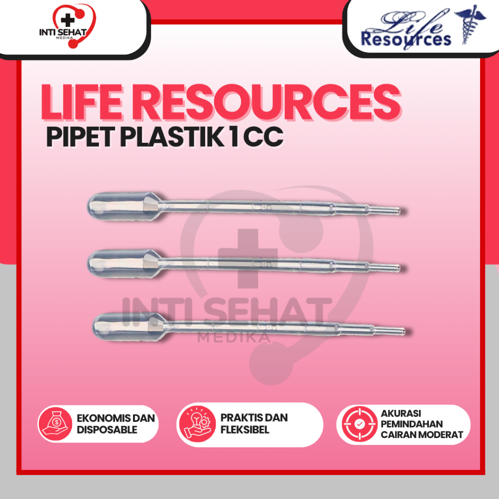 Pipet plastik 1 ml/ Pipet tetes plastik 1 ml BOX / 500 PCS